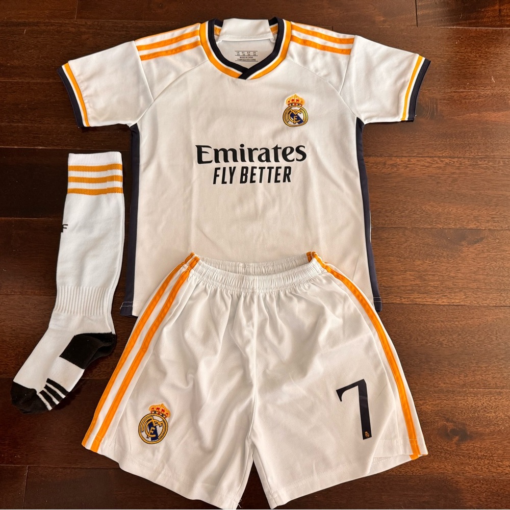 Vini Jr. Real Madrid Kids Soccer Jersey Set